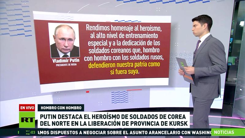 Mensaje de Putin de agradecimiento a la RPDC