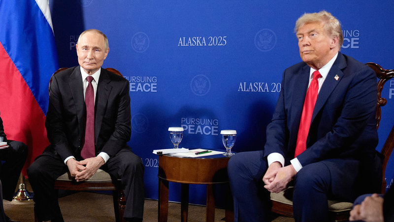 Putin y Trump en la cumbre de Alaska de 2025